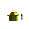 Titanium healing cap wide